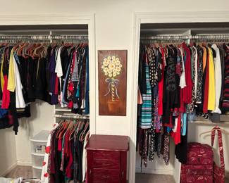 Room full of Women's Clothing
