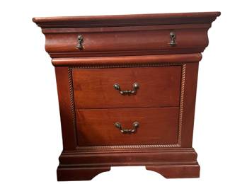 2 Drawer Nightstand with Jewelry Drawer
