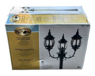Hampton Bay Exterior Post Lantern Model 750 New