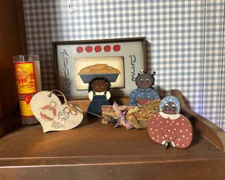 Primitive Black Americana Folk Art Figurines
