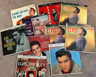 Elvis 45 Records a lot more than Pictured