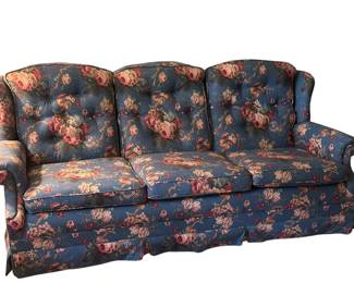 Floral Upholstered Sofa