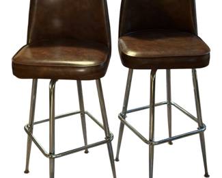 Mid Century Vintage Swivel Stools