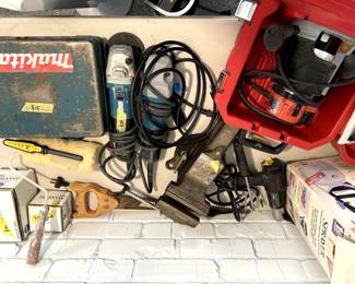 Various tools (grinders, router, etc)