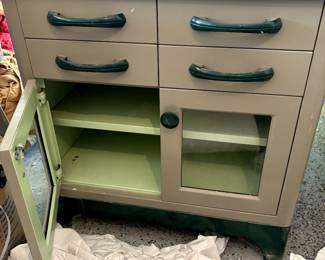 Mid century medical/science cabinet