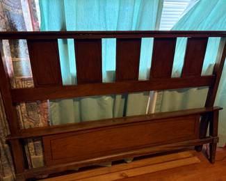 Full Size MCM headboard,footboard , and rails 