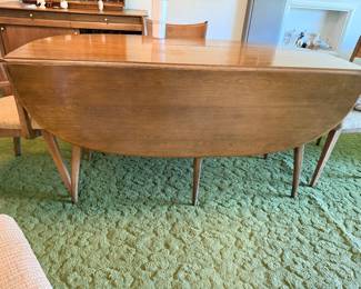 Heywood Wakefield Drop Leaf table and 4 chairs