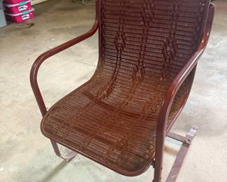 Vintage Lloyd Loom patio chair