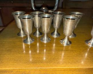 Set 8 Sterling cordials