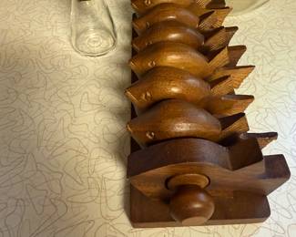 Vintage Fish Wood Napkin Rings