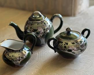 Sterling overlay tea set