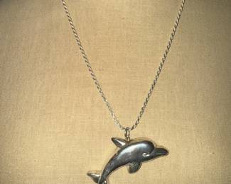 Sterling Dolphin necklace