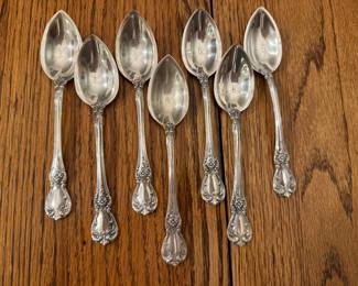 Set 7 grapefruit spoons in Old Master by Towle Sterling