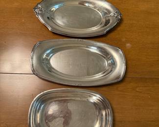 Silver plate bread trays