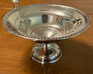 Silver plate comport