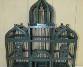 Wood Bird Cage