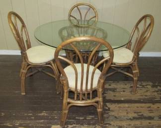 Rattan Table & Chairs