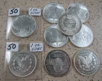 1 oz. Silver Rounds