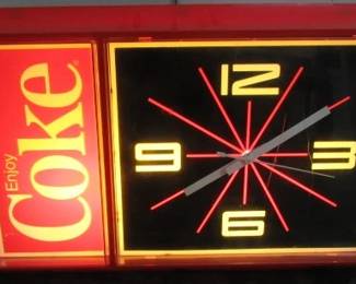 1984 Coke Lighted Clock