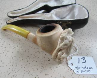 Meerschaum Pipe w/Horse