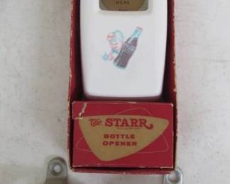 1950's Coke Bottle Opener Cap Catcher in Box & 3 Bottle Openers
