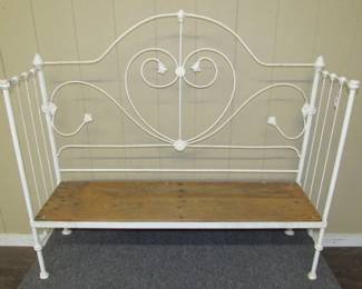 Iron Bed Bench