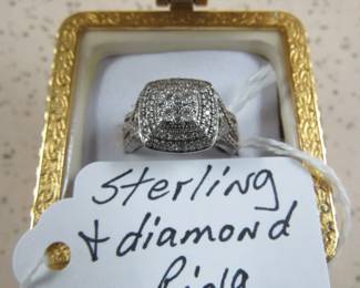 Sterling & Diamond Ring
