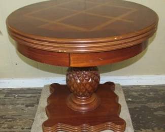 Table w/Pineapple Pedestal & 1 Drawer