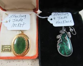 Sterling & Jade Necklaces