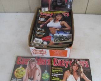 Box of Vintage EasyRiders Magazines