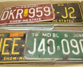 Box of License Plates