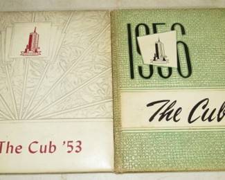 1953 & 1956 The Cub High School Annuals - Leland, Mississippi