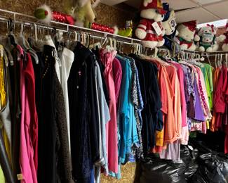 Bright, beautiful ladies clothes Santa bears