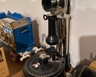 Whiskey filled vintage phone