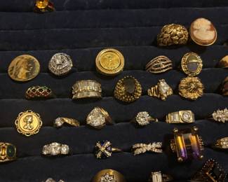 Fine jewelry rings and costume