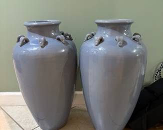 Large stoneware urns
