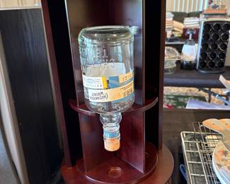 Whiskey bottle holder/dispenser
