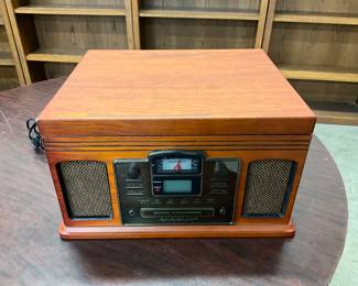 Crosley 3 Speed Turntable w/Radio,CD, Cassette Player 