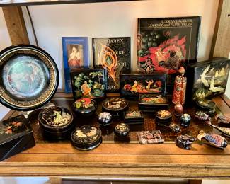 Russian lacquered boxes