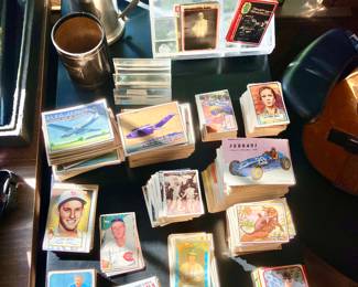 Vintage baseball card and football cards