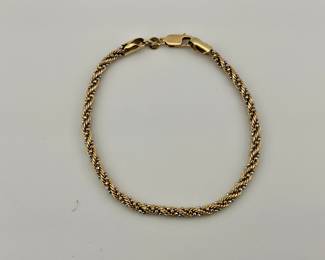 14K white and yellow gold bracelet
