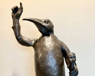 Frank Fleming bronze penguin man