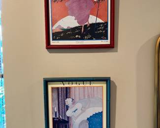 Vintage framed Vogue Magazine prints