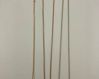 14K gold pearl necklace, 14K gold diamond necklace, 14K gold diamond solitaire necklace