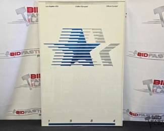 2714  1984 Los Angeles Olympics Poster Framed 