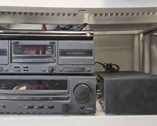 2032  Toshuba DVD Player, Kenwood Cassette Deck  More 