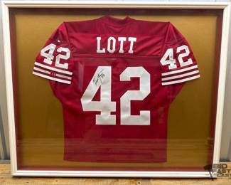 1810 Ronnie Lott San Francisco 49ers Signed Jersey