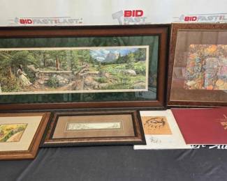 2822  5 Bev Doolittle Art  Folder of Sketches 