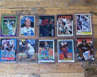 1892  10 Signed Baseball Cards 