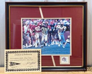 1822  San Francisco 49ers Action Photo with COA 